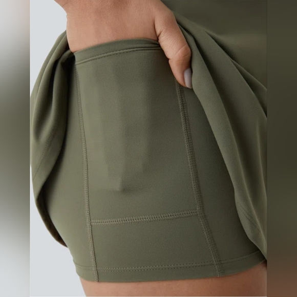 Halara Green Moss 2 in 1 Mini Active Dress - Picture 5 of 7